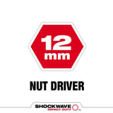 SHOCKWAVE Impact Duty 12MM x 2 9/16inch Magnetic Nut Driver 10pk 49-66-0712