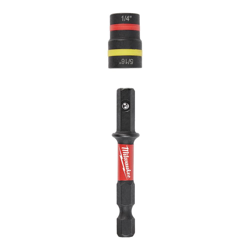 SHOCKWAVE Impact Duty 1/4 in and 5/16 in x 2-1/4 in QUIK-CLEAR 2-in-1 Magnetic Nut Driver 49-66-4542