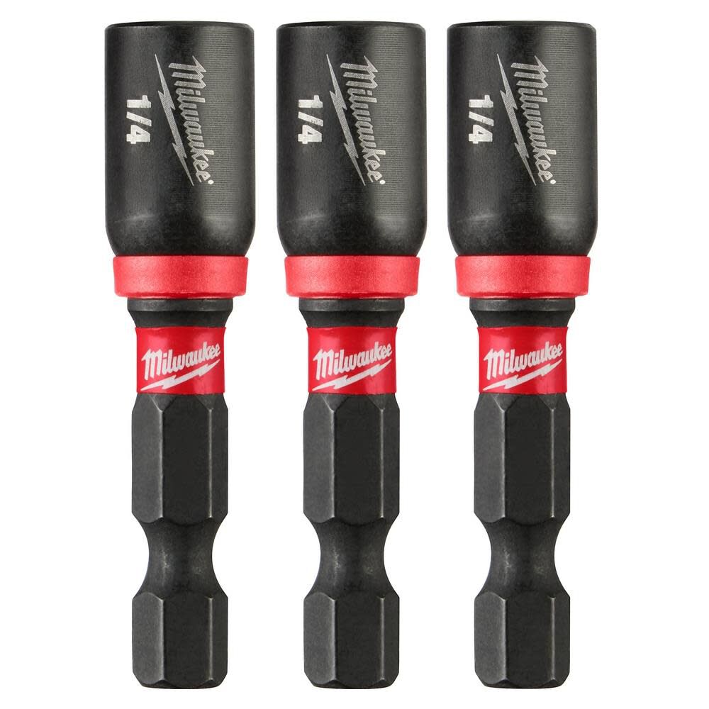 SHOCKWAVE Impact Duty 1/4 x 1-7/8 Magnetic Nut Driver 3PK 49-66-4522