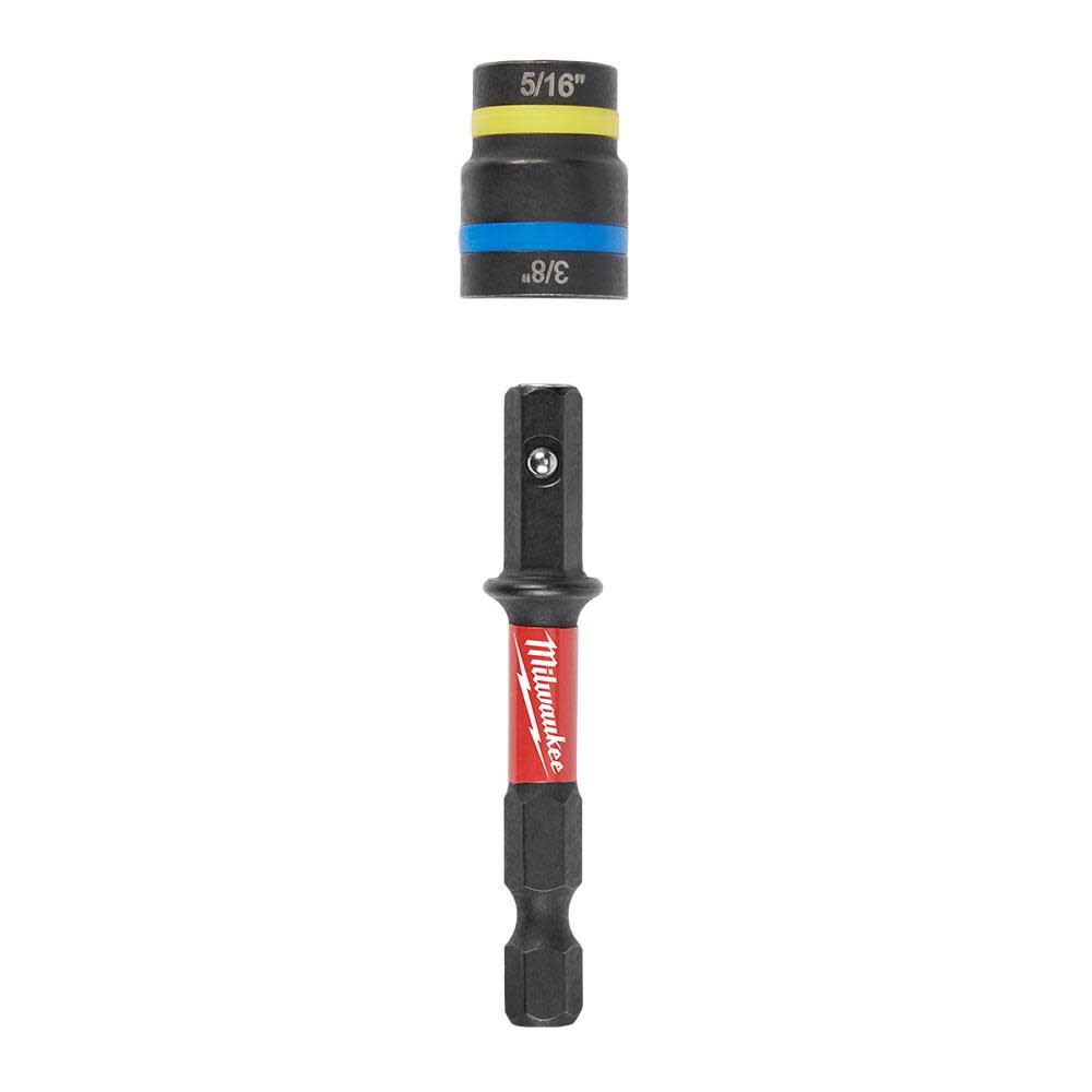 SHOCKWAVE Impact Duty 5/16 in and 3/8 in x 2-1/2 in QUIK-CLEAR 2-in-1 Magnetic Nut Driver 49-66-4543