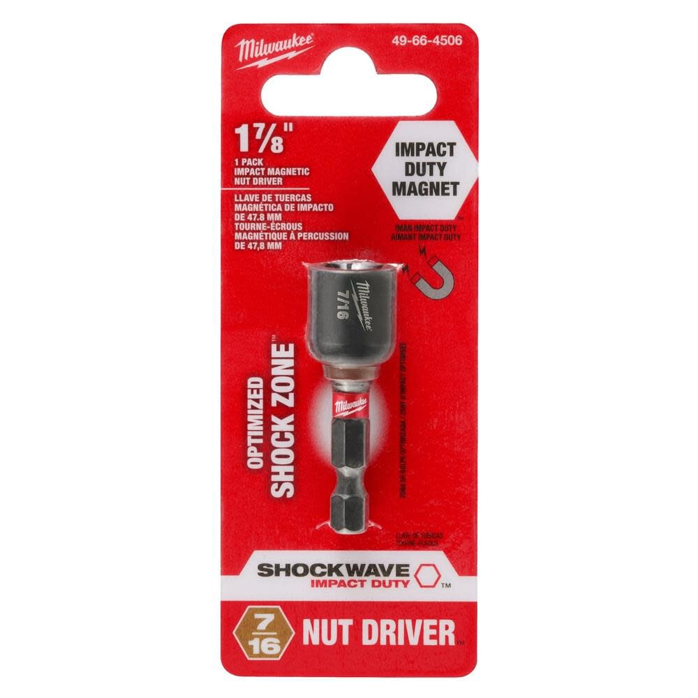 SHOCKWAVE Impact Duty 7/16inch x 1-7/8inch Magnetic Nut Driver 49-66-4506