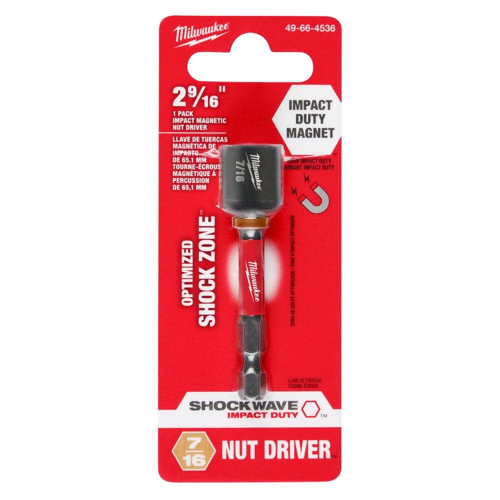 SHOCKWAVE Impact Duty 7/16inch x 2-9/16inch Magnetic Nut Driver 49-66-4536