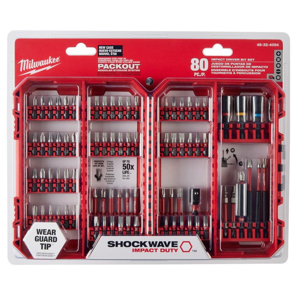 SHOCKWAVE Impact Duty Driver Bit Set 80pc 48-32-4094