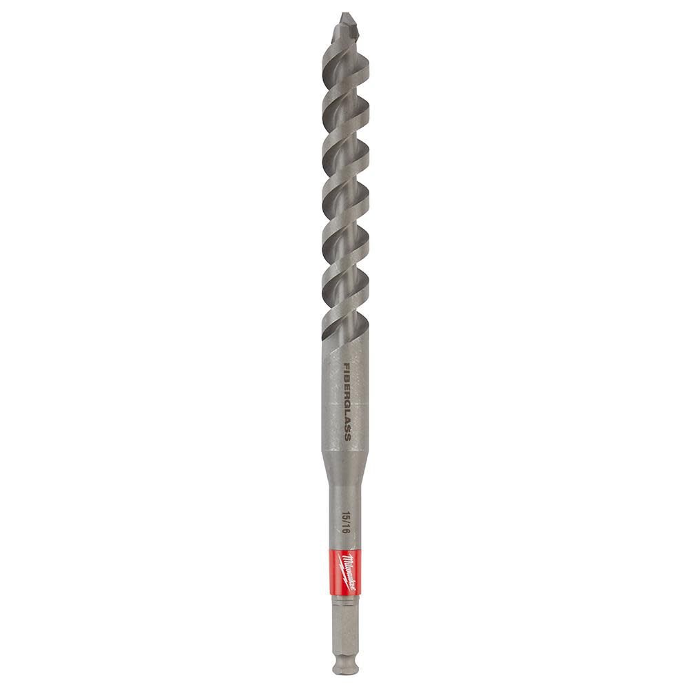 Shockwave Impact Duty Lineman Fiberglass Drill Bit 15/16inch x 12inch 48-13-7709