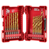 SHOCKWAVE Impact Duty RED HELIX Titanium Metric Drill Bit Set 19PC 48-89-4860