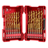 SHOCKWAVE Impact Duty RED HELIX Titanium Metric Drill Bit Set 29PC 48-89-4862