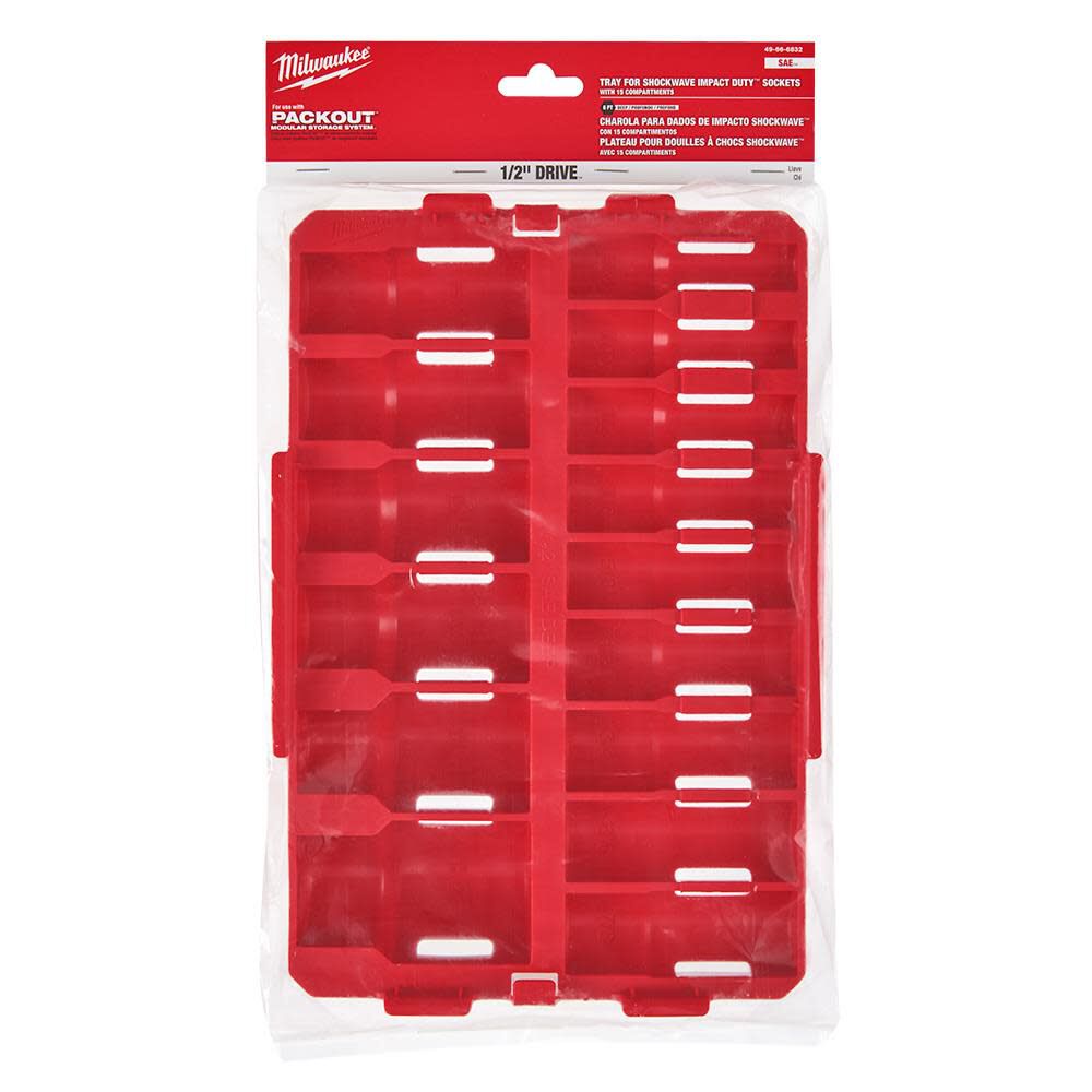 SHOCKWAVE Impact Duty Socket 1/2 Dr 15pc Tray Only 49-66-6832