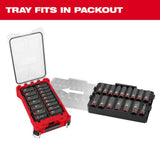 SHOCKWAVE Impact Duty Socket 1/2 Dr 16pc MM Tray Set 49-66-6818