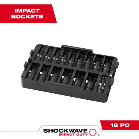 SHOCKWAVE Impact Duty Socket 1/2 Dr 16pc Tray Only 49-66-6833