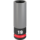 SHOCKWAVE Impact Duty Socket 1/2 Drive 19MM Metric Lug Nut Wheel 49-66-7804