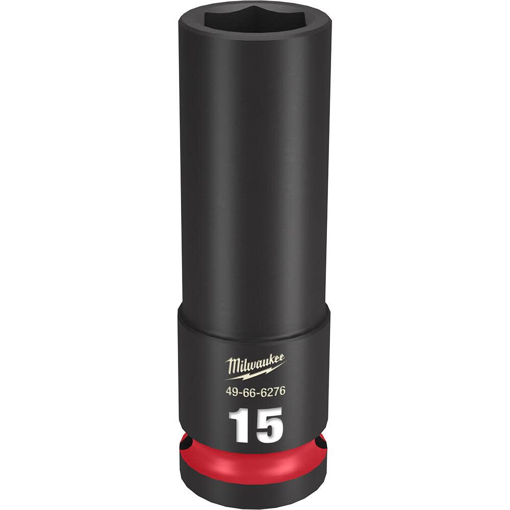 SHOCKWAVE Impact Duty Socket 1/2in Drive 15MM Deep 6 Point 49-66-6276