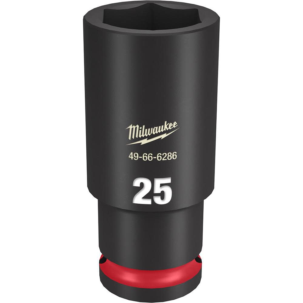 SHOCKWAVE Impact Duty Socket 1/2in Drive 25MM Deep 6 Point 49-66-6286