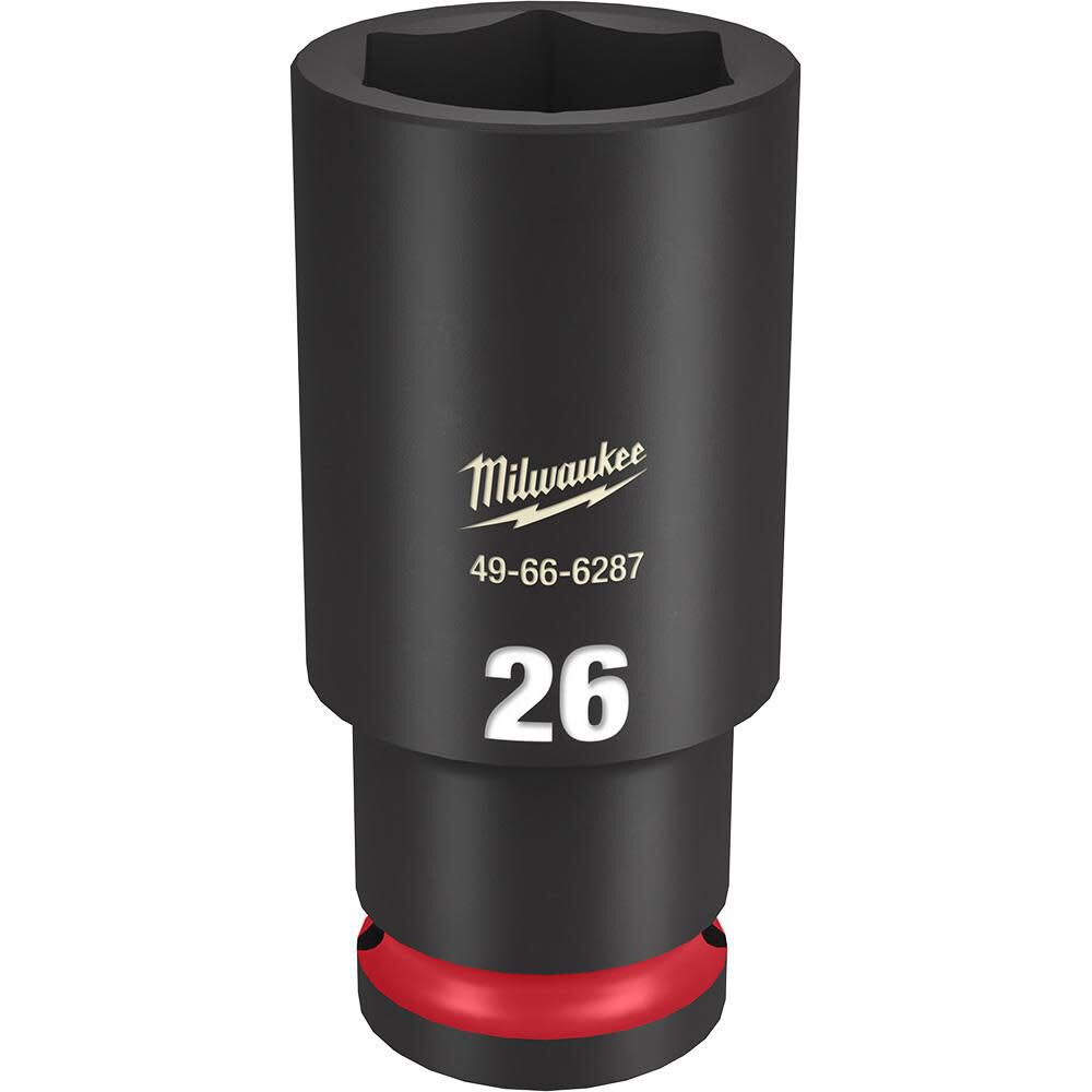 SHOCKWAVE Impact Duty Socket 1/2in Drive 26MM Deep 6 Point 49-66-6287