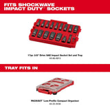 SHOCKWAVE Impact Duty Socket 3/8 Dr 17pc SAE Tray Set 49-66-6815