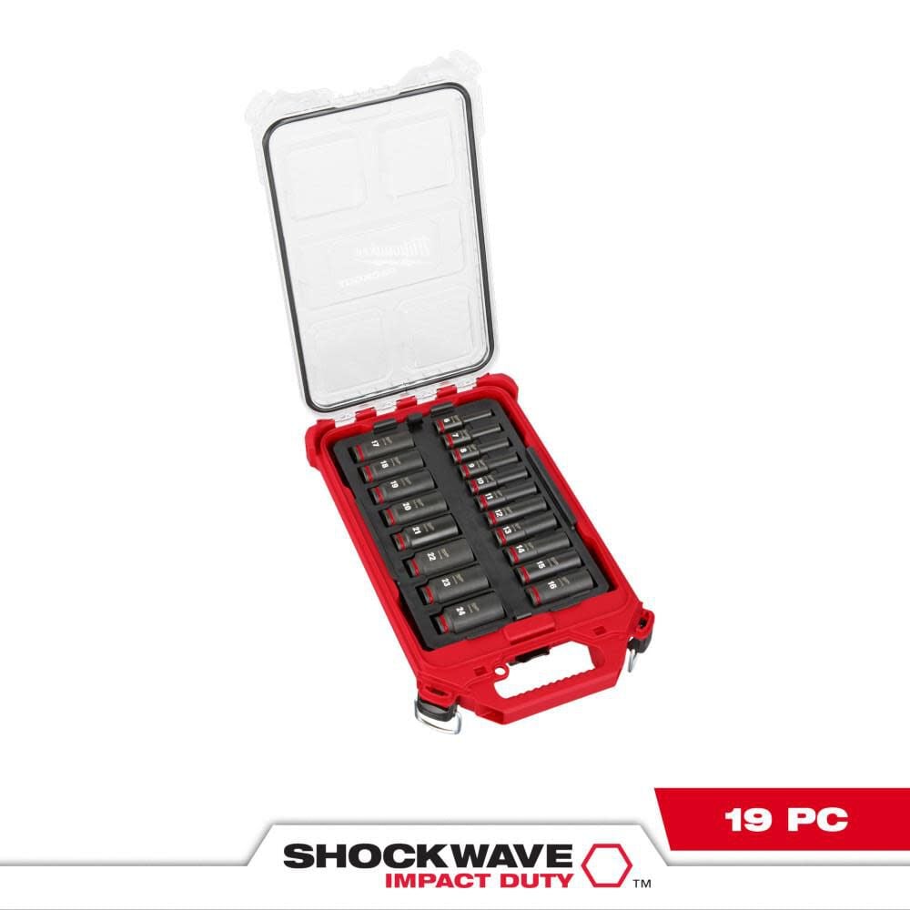 SHOCKWAVE Impact Duty Socket 3/8 Dr 19pc MM PACKOUT Set 49-66-6801