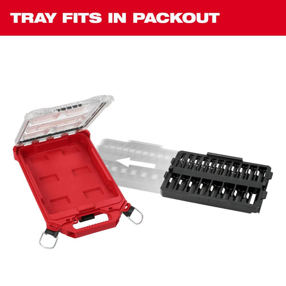 SHOCKWAVE Impact Duty Socket 3/8 Dr 19pc Tray Only 49-66-6831