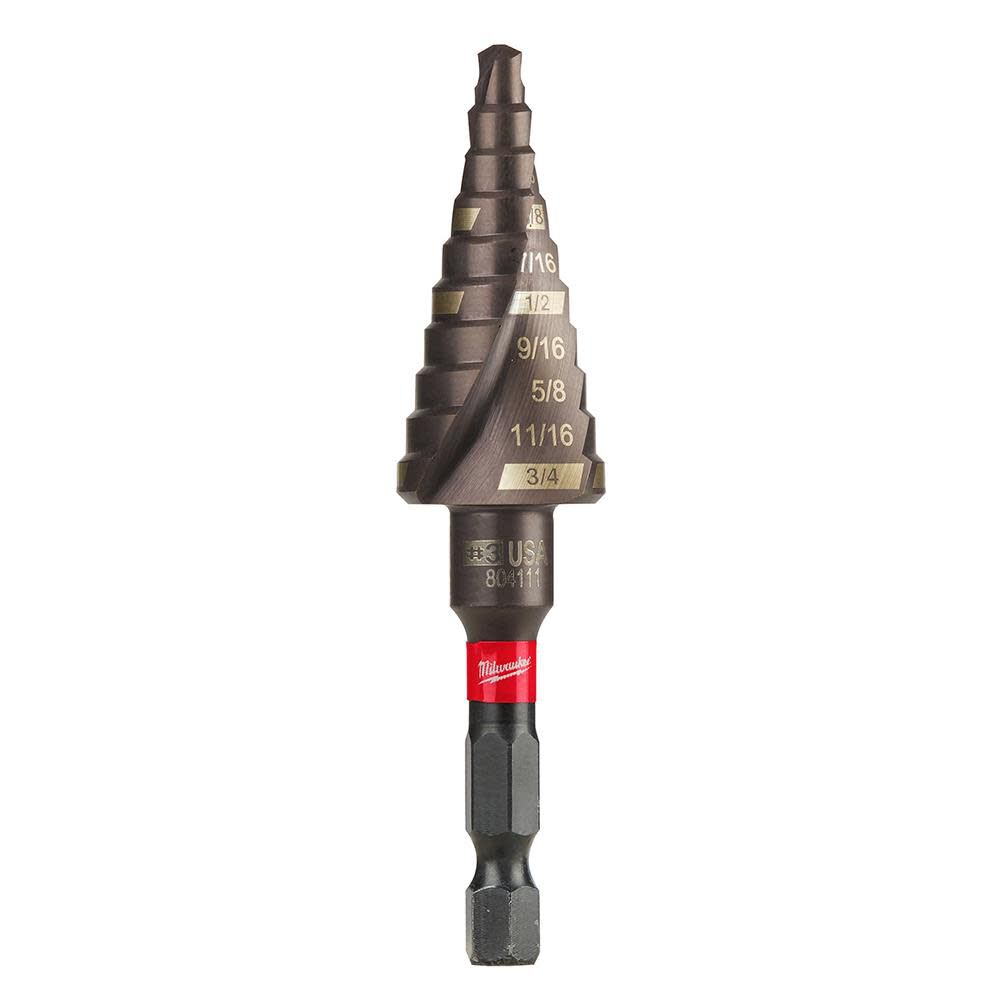 SHOCKWAVE Impact Duty Step Bit #3 3/16 - 3/4 in. 48-89-9243