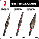 SHOCKWAVE Impact Duty Step Bit 3pc Set (#1 #2 #4) 48-89-9254