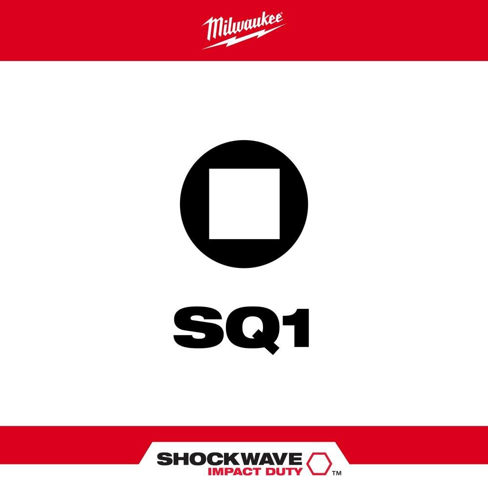 SHOCKWAVE Impact Square Recess #1 Insert Bits 48-32-4421