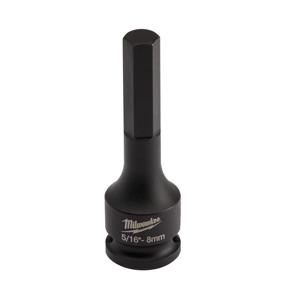 SHOCKWAVE Lineman's 3/8 in. Drive 5/16 in. - 8mm Hex Bit Socket 49-66-5151