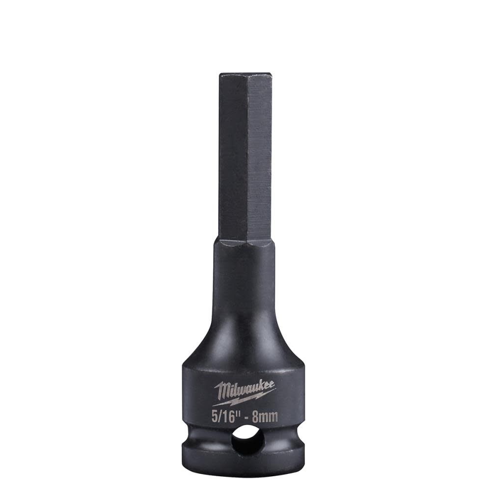 SHOCKWAVE Lineman's 3/8 in. Drive 5/16 in. - 8mm Hex Bit Socket 49-66-5151