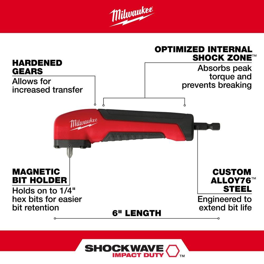 SHOCKWAVE Right Angle Adapter 48-32-2390