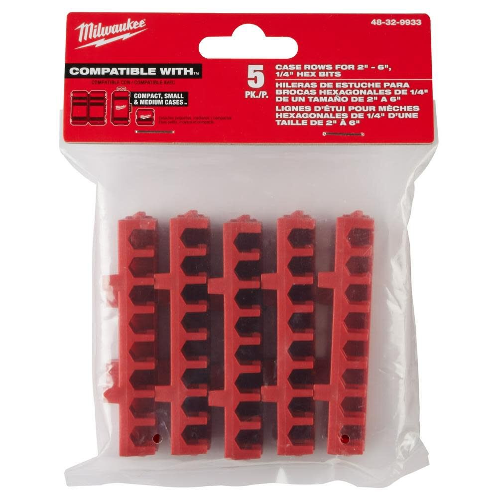 Small & Medium Case Rows for Impact Driver Accessories 5pk 48-32-9933