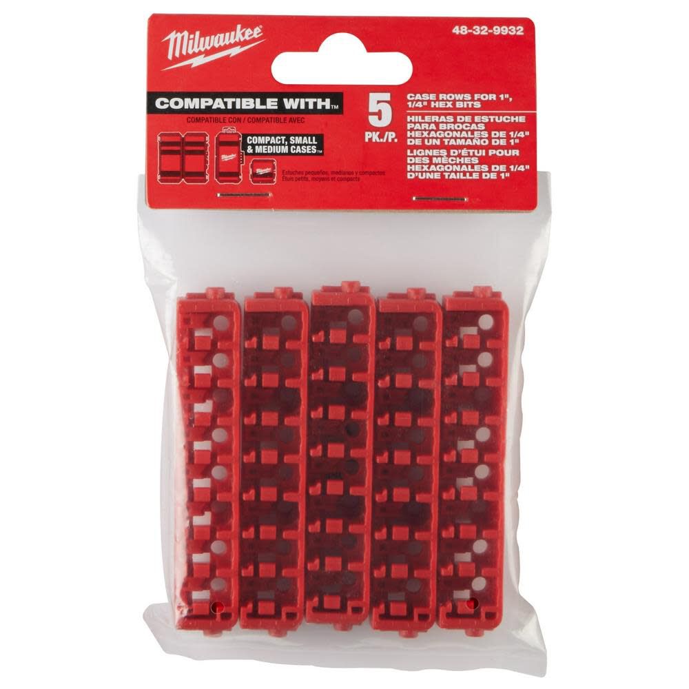 Small & Medium Case Rows for Insert Bit Accessories 5pk 48-32-9932