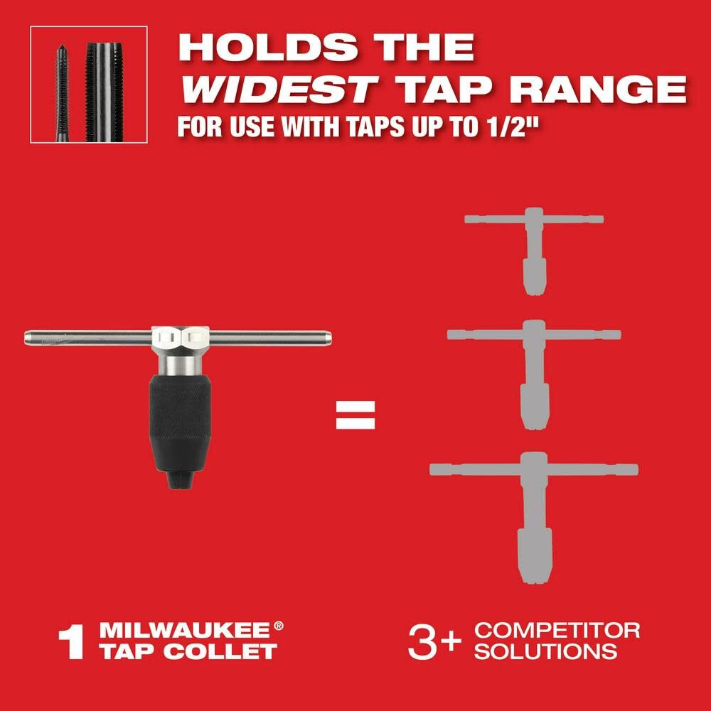 Tap Collet for Taps up to 1/2 & T Handle Bar 49-57-5001