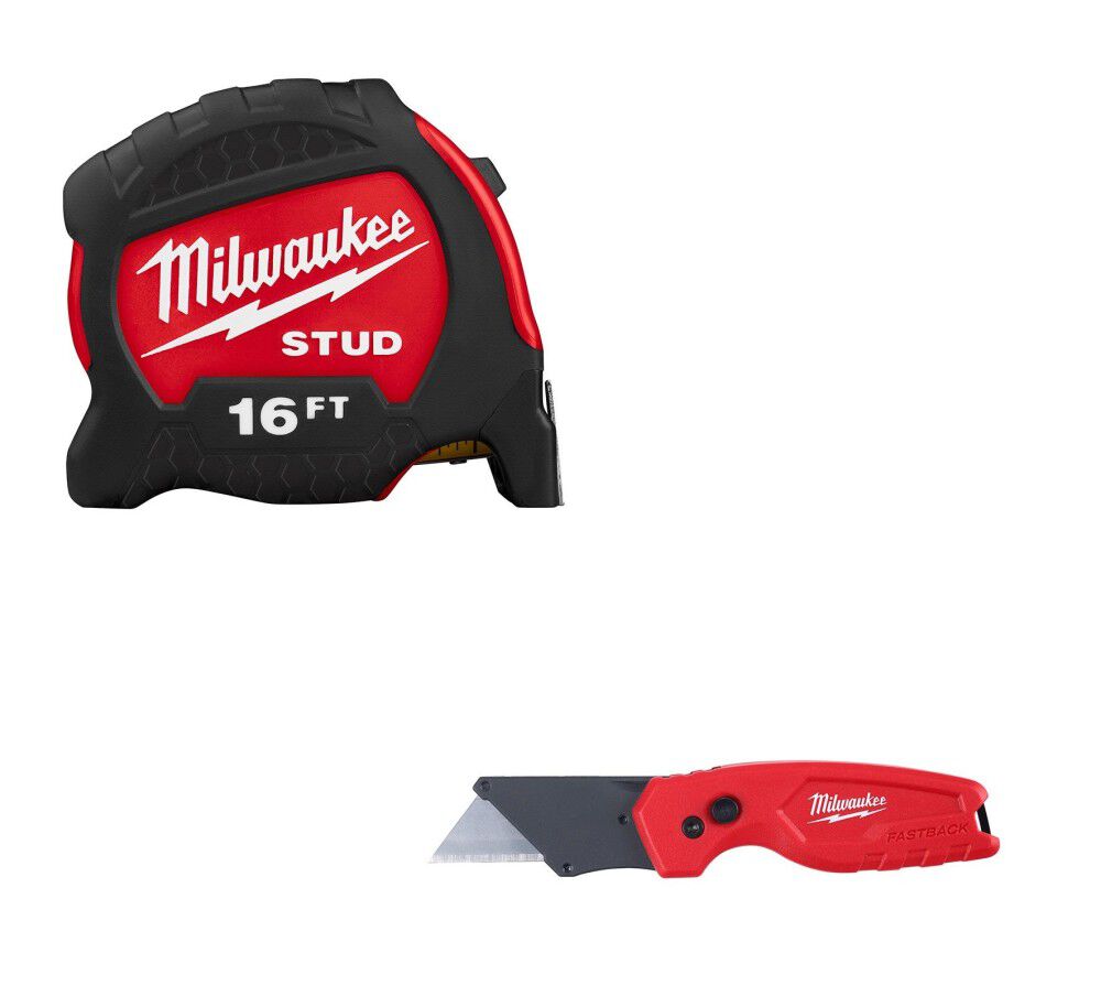 Tape Measure 16' & Utility Knife Bundle 48-22-9716-1500