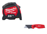 Tape Measure 25' & Utility Knife Bundle 48-22-9725-1500