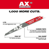 The Ax with Carbide Teeth SAWZALL Blade 6 in. 5T 5PK 48-00-5521