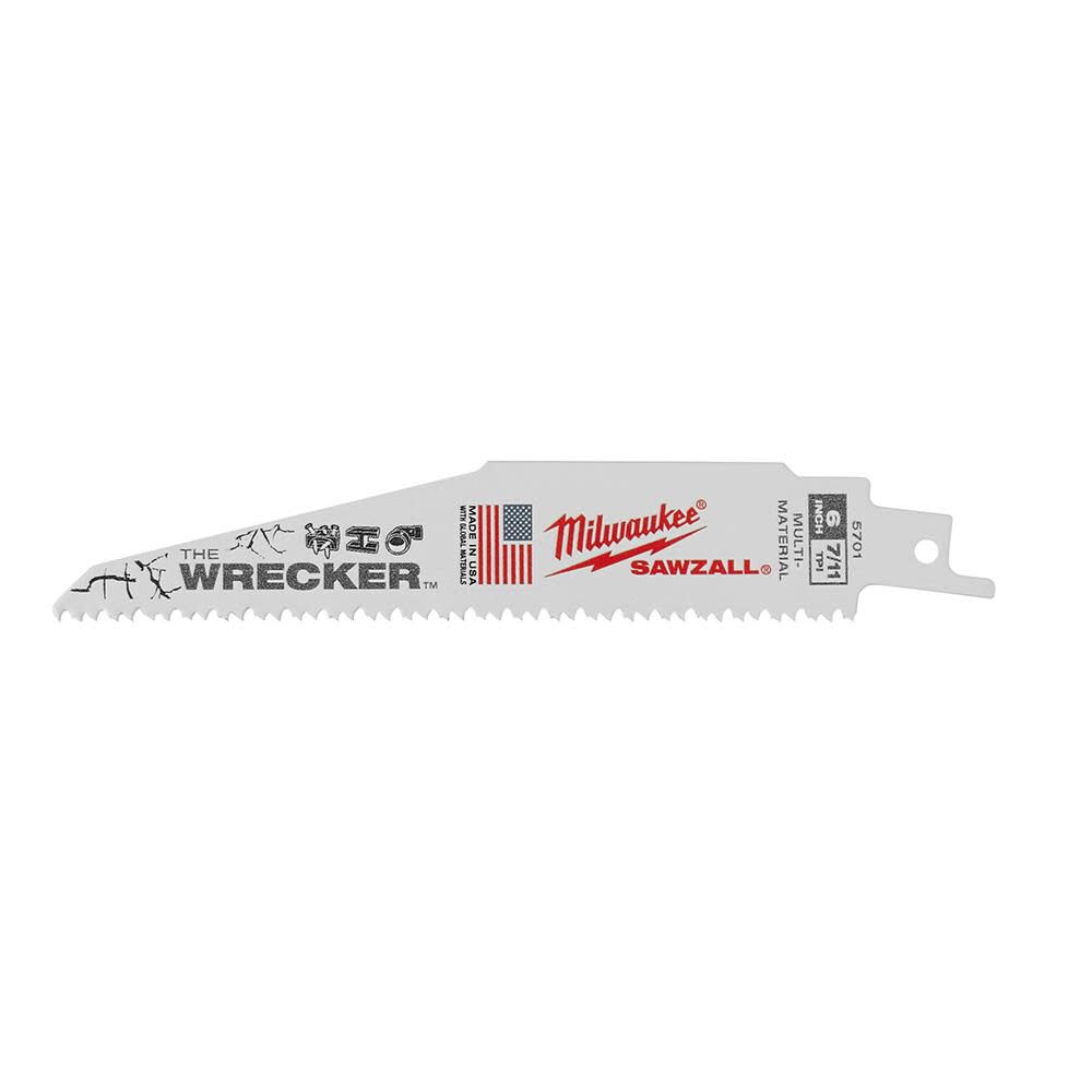 The Wrecker Multi-Material SAWZALL Blade 6 in. 7/11TPI 25PK 48-00-8701