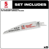 The Wrecker Multi-Material SAWZALL Blade 6 In. 7/11TPI 5 pk 48-00-5701