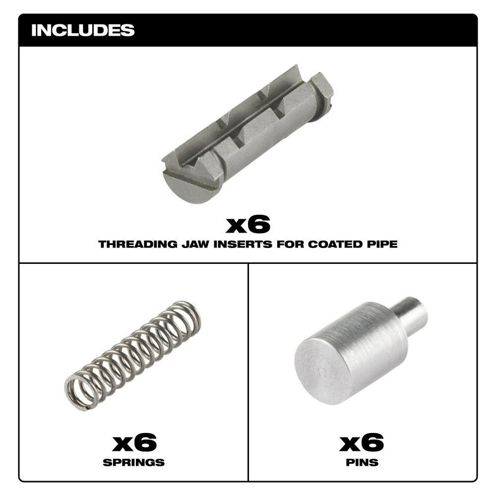 Threading Jaw Inserts for Coated Pipe 49-16-5102