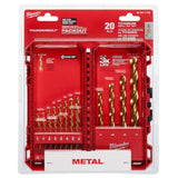 Thunderbolt Titanium Coated Drill Bit Set 20pc 48-89-1105