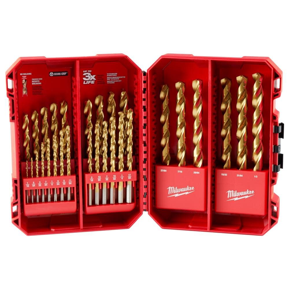 THUNDERBOLT Titanium Drill Bit Set 29PC 48-89-0012