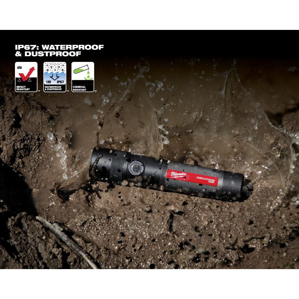 USB Rechargeable 1100L Twist Focus Flashlight 2161-21