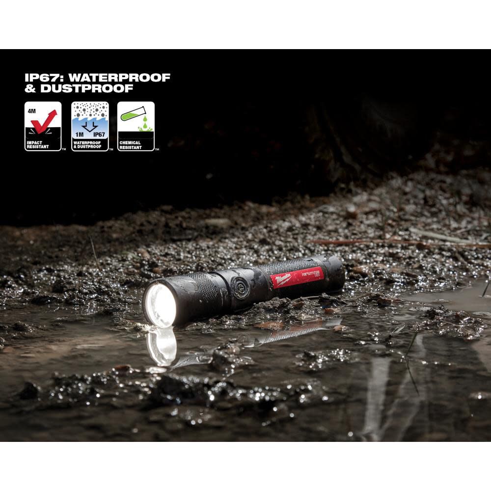 USB Rechargeable 1100L Twist Focus Flashlight 2161-21