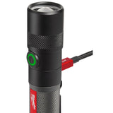 USB Rechargeable 1100L Twist Focus Flashlight 2161-21