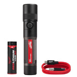 USB Rechargeable 1100L Twist Focus Flashlight 2161-21