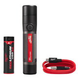 USB Rechargeable 800 Lumens Compact Flashlight Kit 2160-21