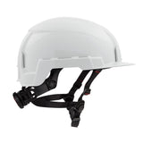 White Front Brim Helmet with BOLT Class E 48-73-1337M910