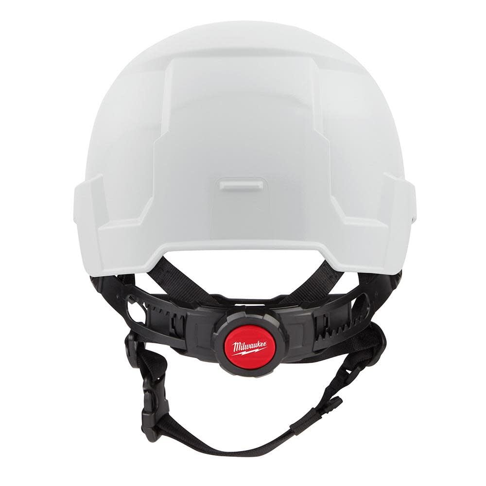 White Front Brim Helmet with BOLT Class E 48-73-1337M910