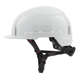 White Front Brim Helmet with BOLT Class E 48-73-1337M910