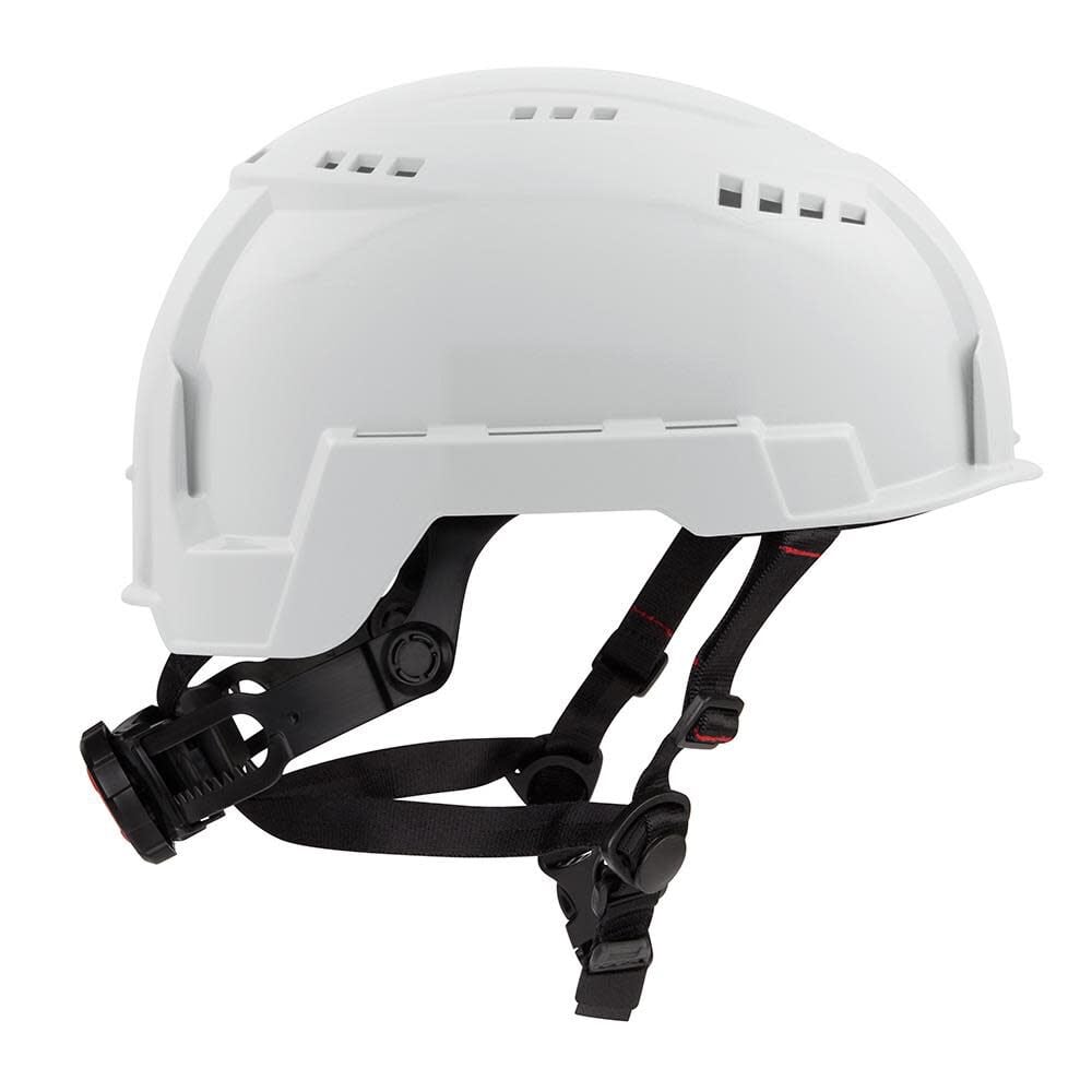 White Vented Helmet with BOLT Class C 48-73-1334M910