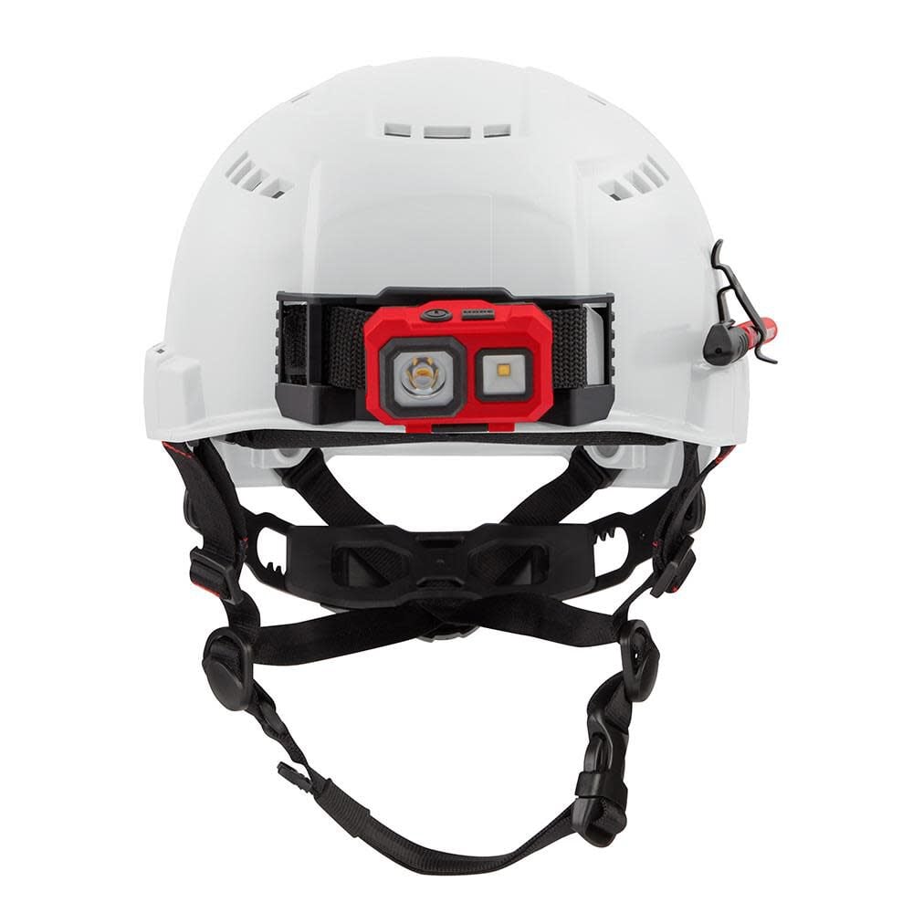 White Vented Helmet with BOLT Class C 48-73-1334M910