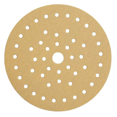 Gold 6in 180 Grt 50-Hole Sanding Disc 50pk 23-6MF-180