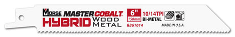 Reciprocating Saw Blade Bi Metal Cobalt Hybrid 12in 035 10T 5pk 400251