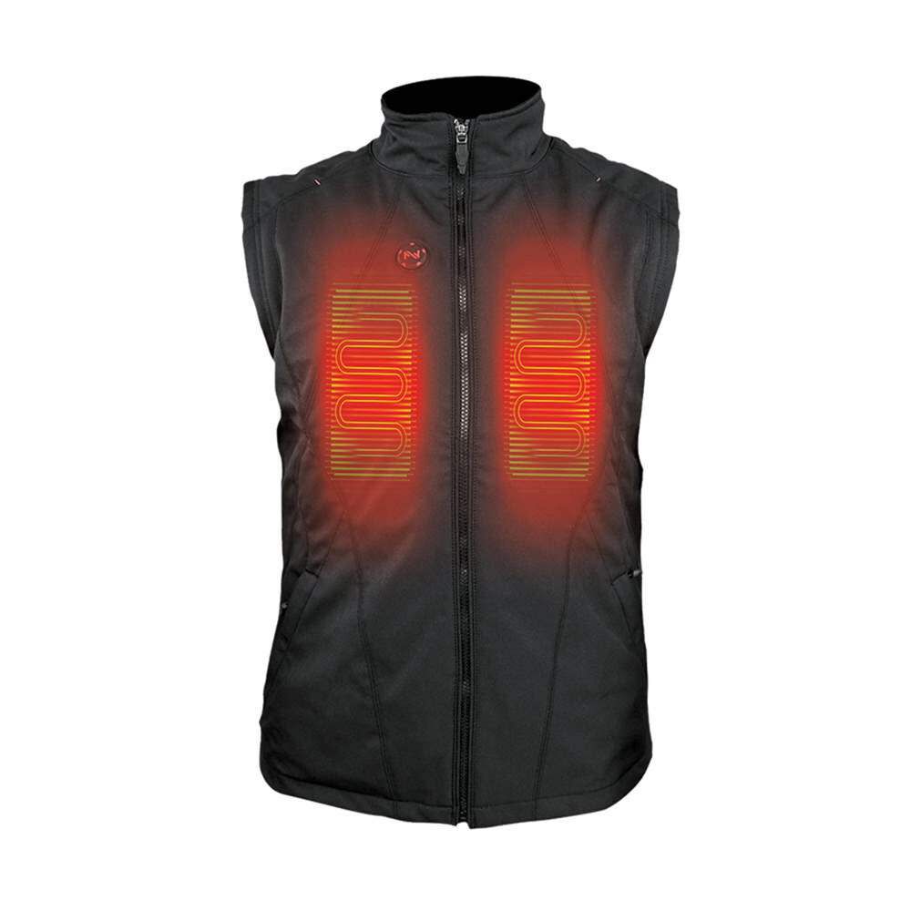 12V Dual Power Heated Vest Mens Black MWJ19M24-01